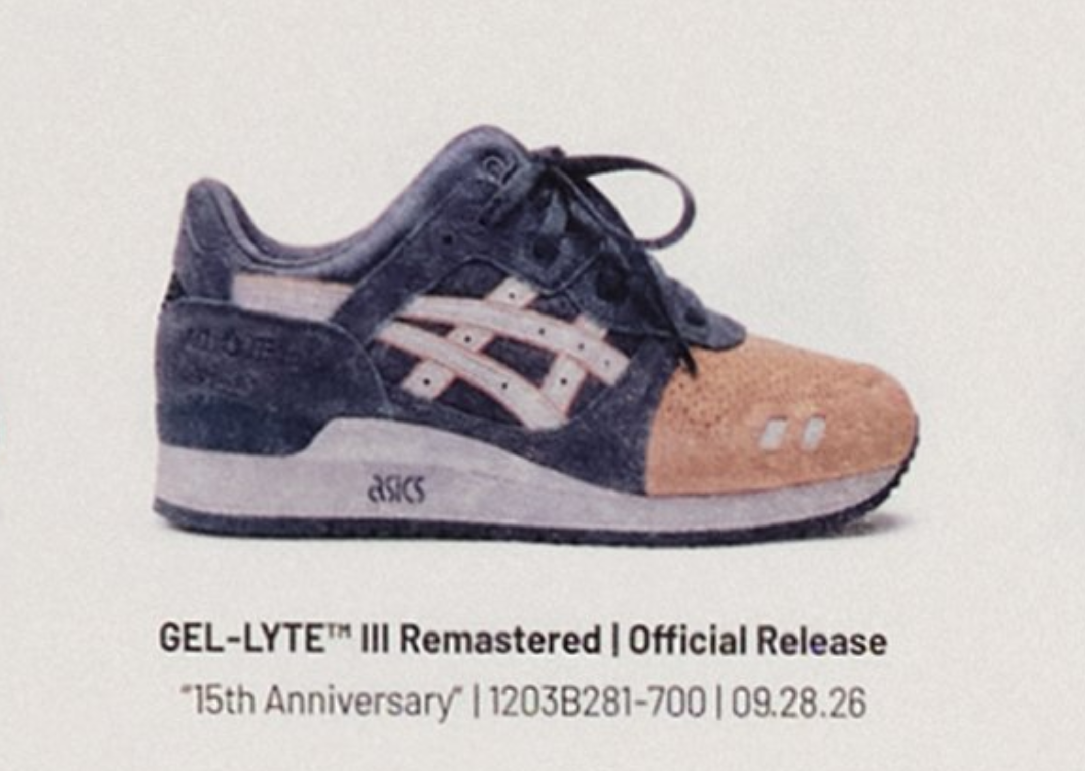 The Kith x Asics Gel-Lyte III Remastered Salmon Toe Drops