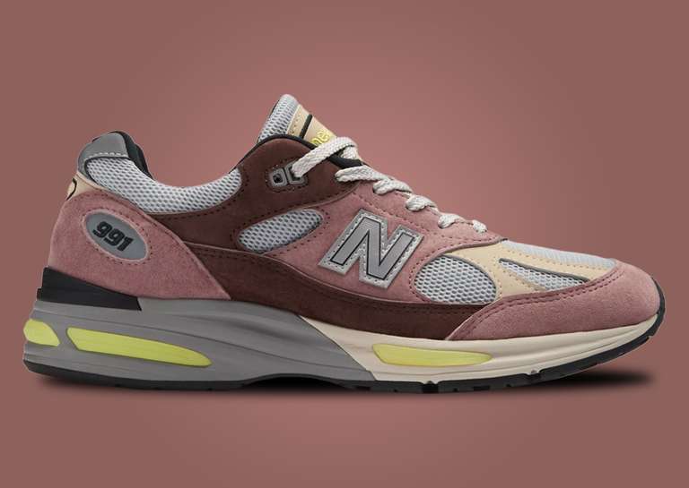 New Balance 991v2 Made in UK Rosewood Lateral
