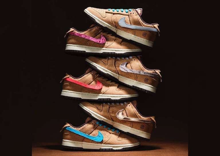 CLOT x Nike Dunk Low SP Flax Lateral