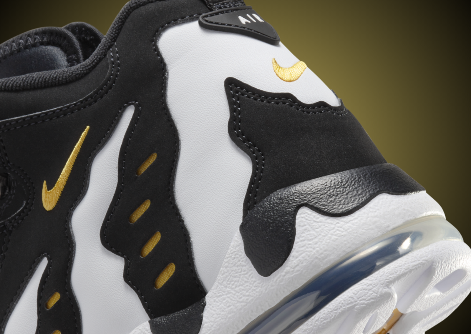 Nike Air DT Max 96 Black Varsity Maize Heel Detail