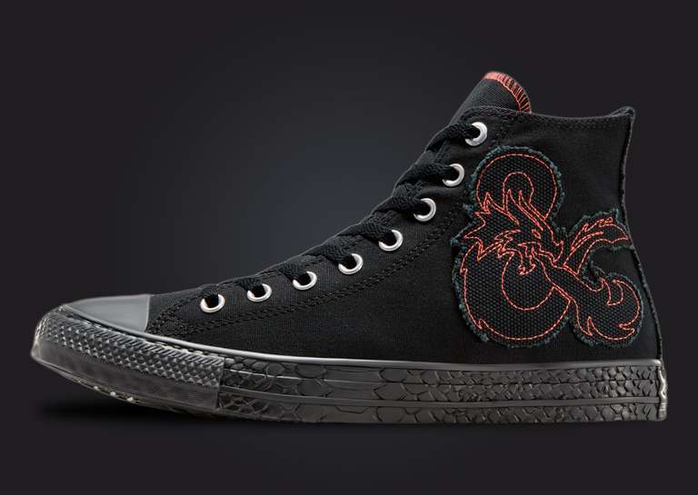 Dungeons & Dragons x Converse Chuck Taylor All Star Black Red Lateral
