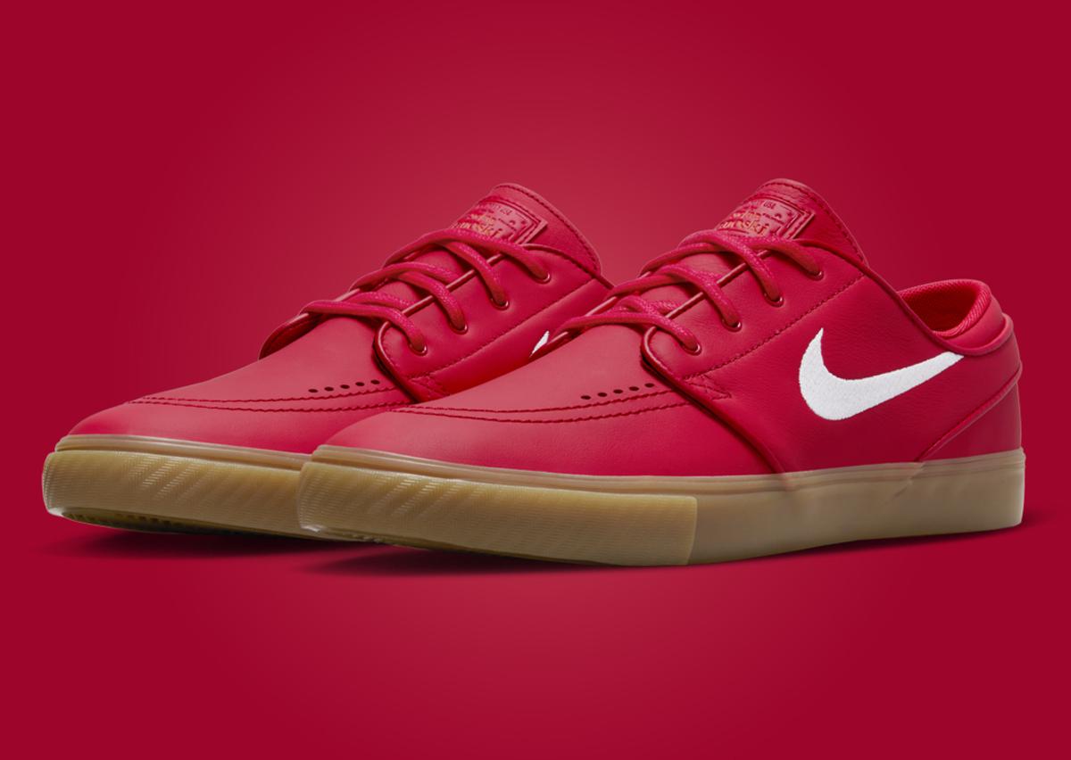 Nike SB Zoom Janoski OG+ University Red Gum Angle