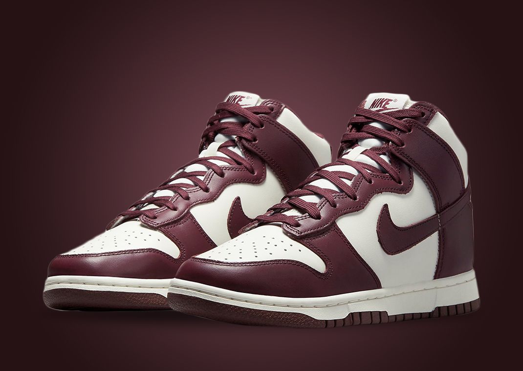 The Women's Exclusive Nike Dunk High Burgundy Crush Releases