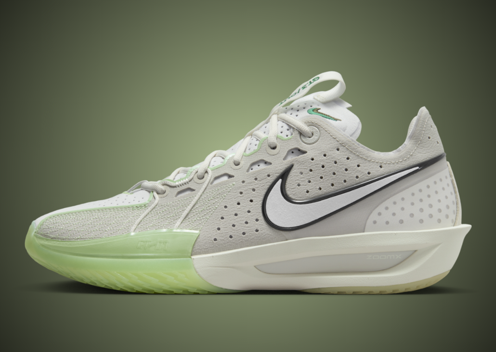 Nike Air Zoom GT Cut 3 Light Bone Vapor Green Lateral