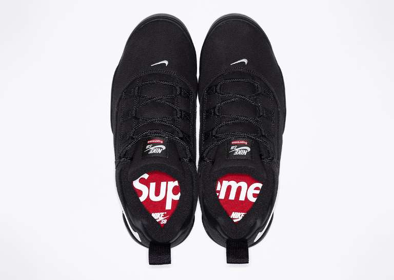 Supreme x Nike SB Darwin Low Black Top