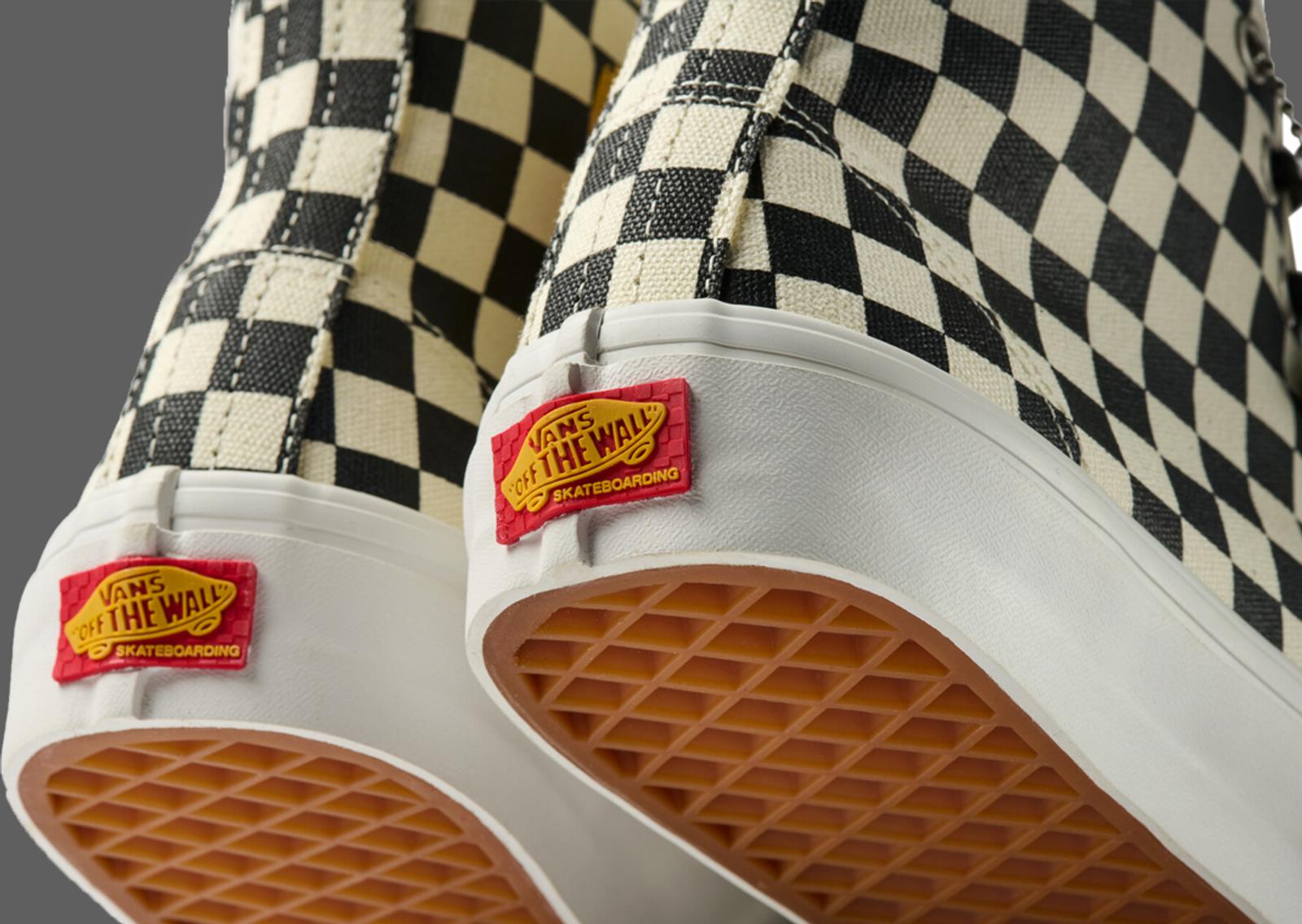 Andrew Allen x Vans Skate Authentic High Checkerboard Heel Detail