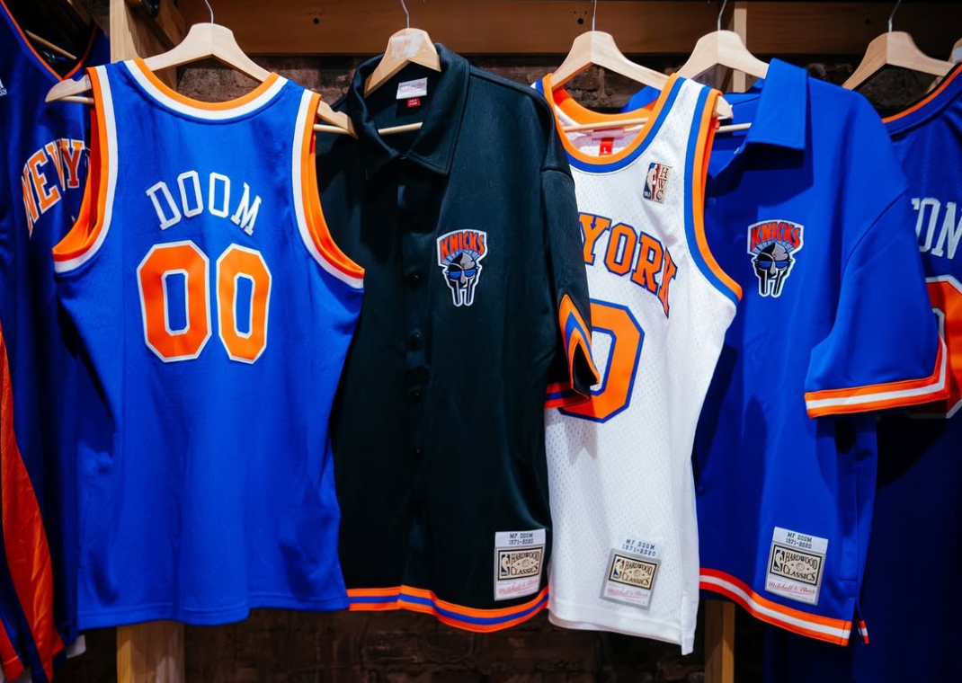 NY Knicks Partner with MF DOOM's Estate for Metalface Hoops