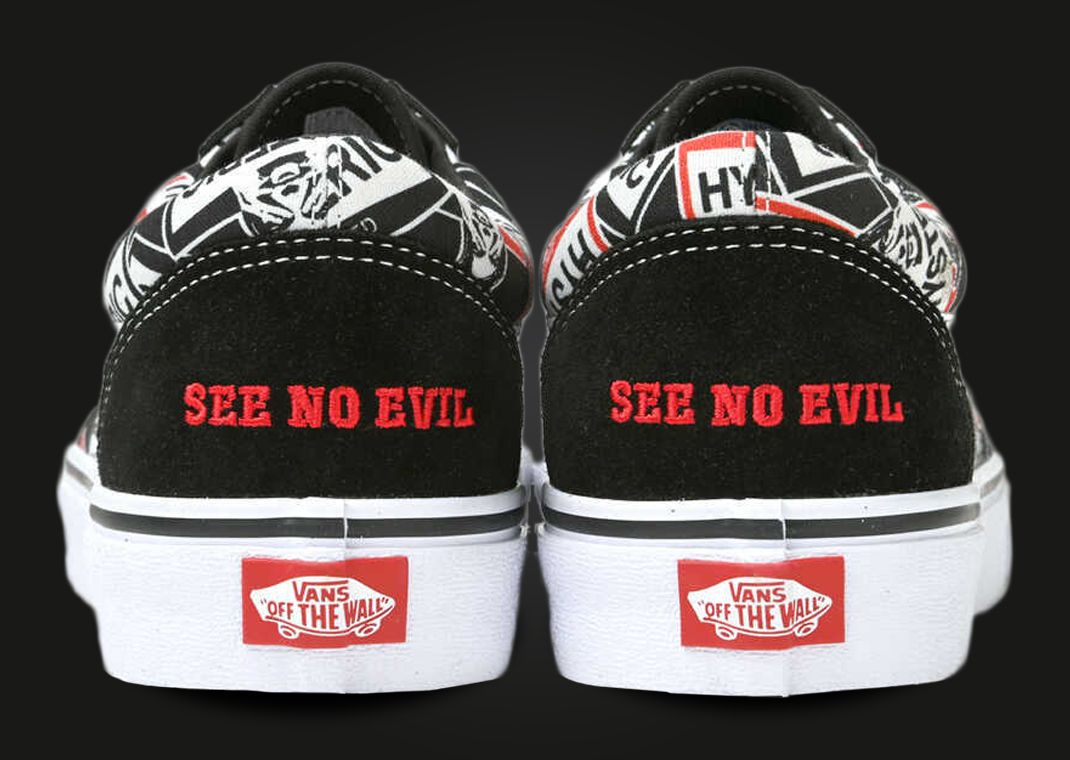The Hysteric Glamour x Vans Old Skool See No Evil Releases 