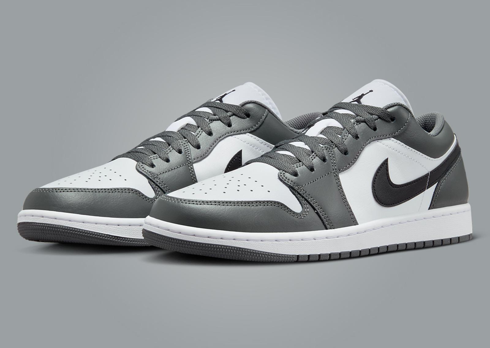 Air Jordan 1 Low Iron Grey Angle