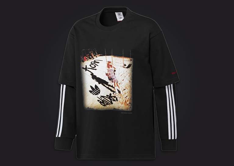 KORN x adidas Double Layer Tee Front