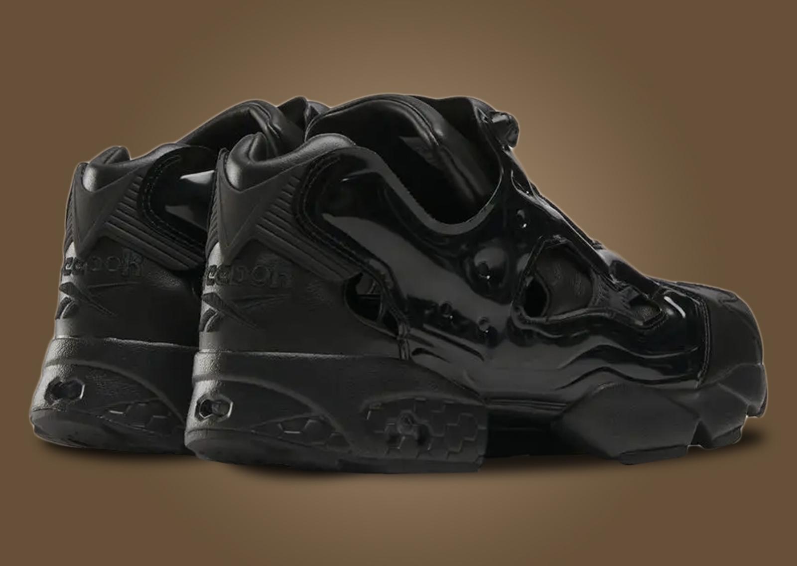 Needles x Reebok Instapump Fury Black Heel Angle