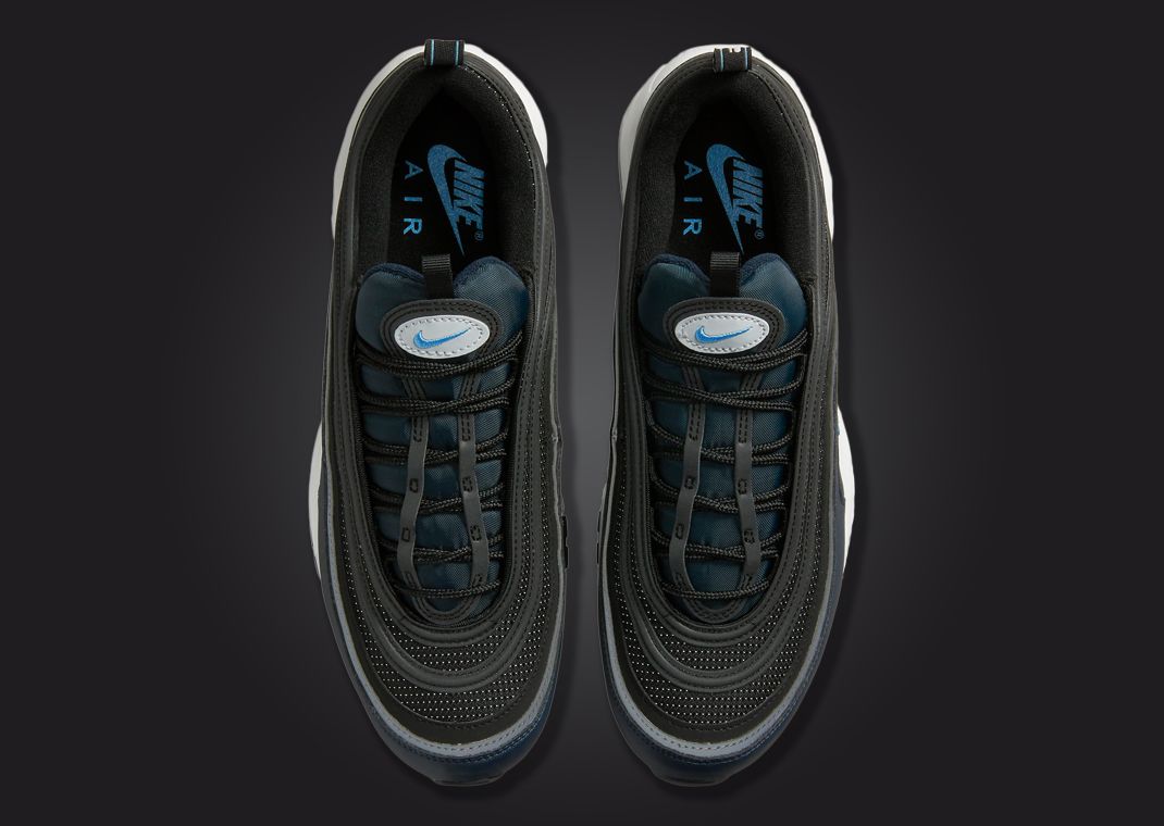 Air max 97 cheap black with blue tick