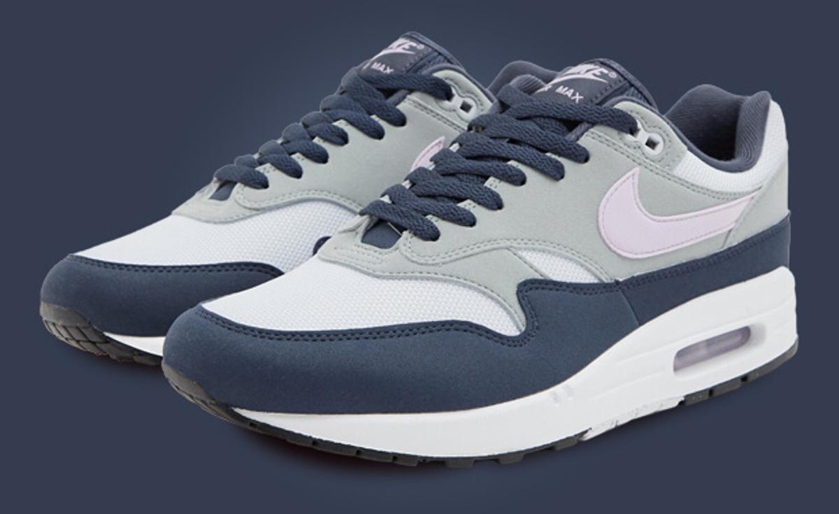 This Nike Air Max 1 Comes In Football Grey and Lilac Bloom