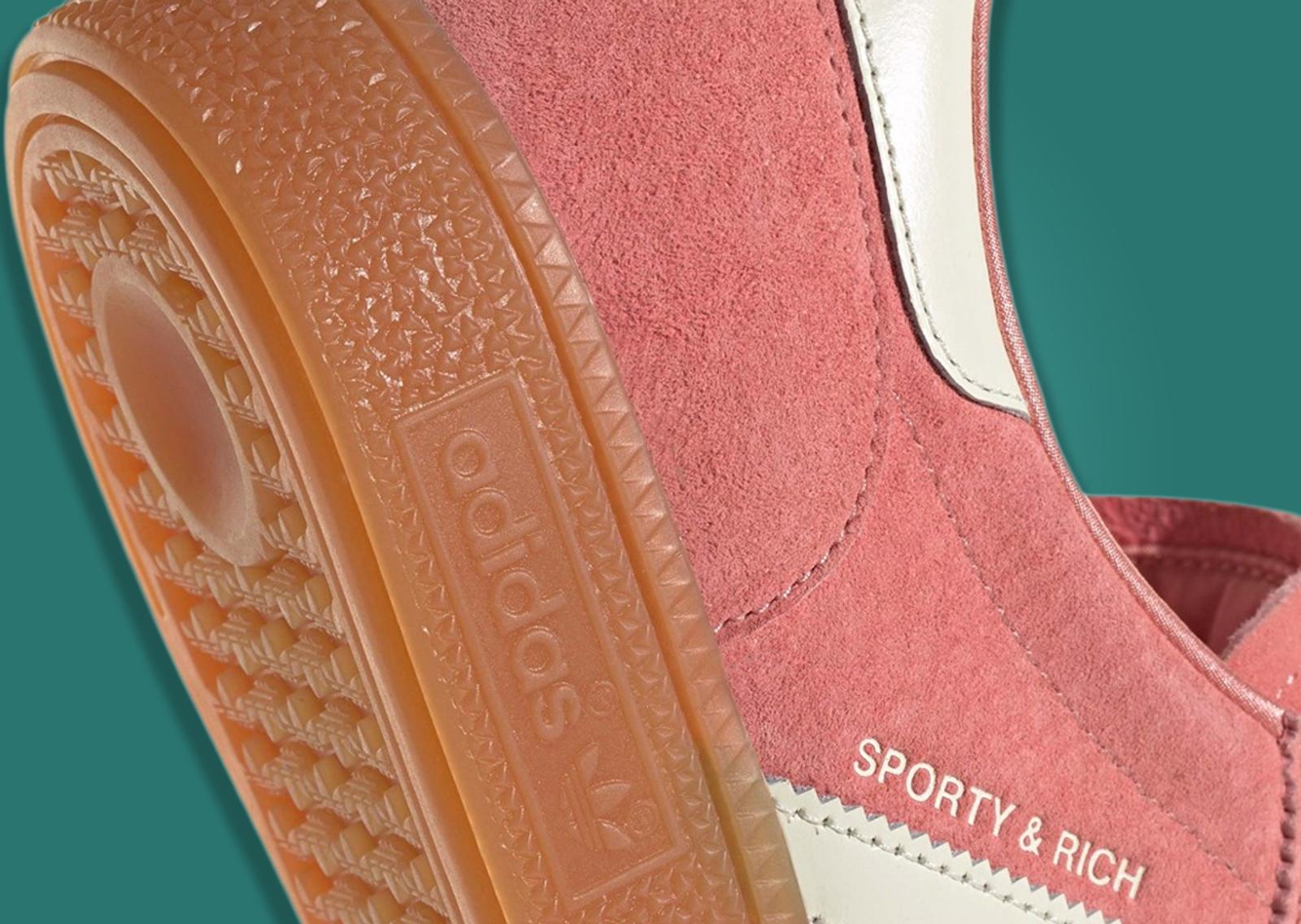 Sporty & Rich x adidas Handball Spezial Pink Heel Detail