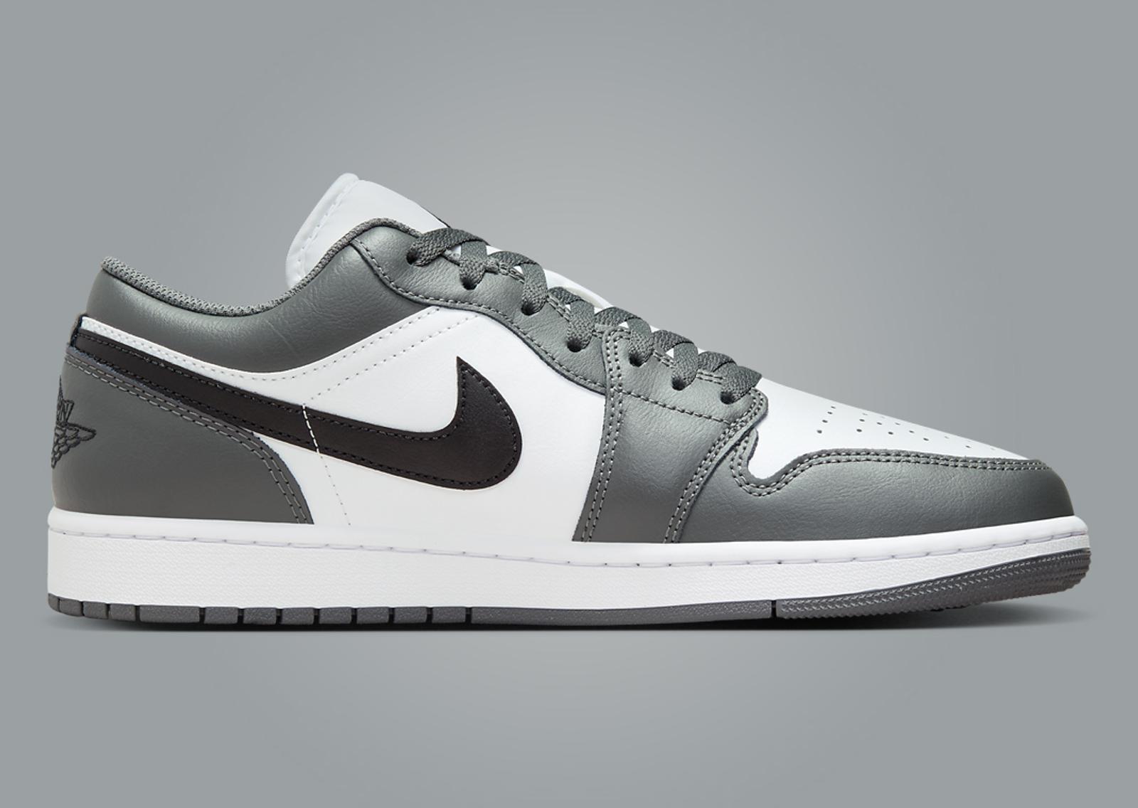 Air Jordan 1 Low Iron Grey Medial Left