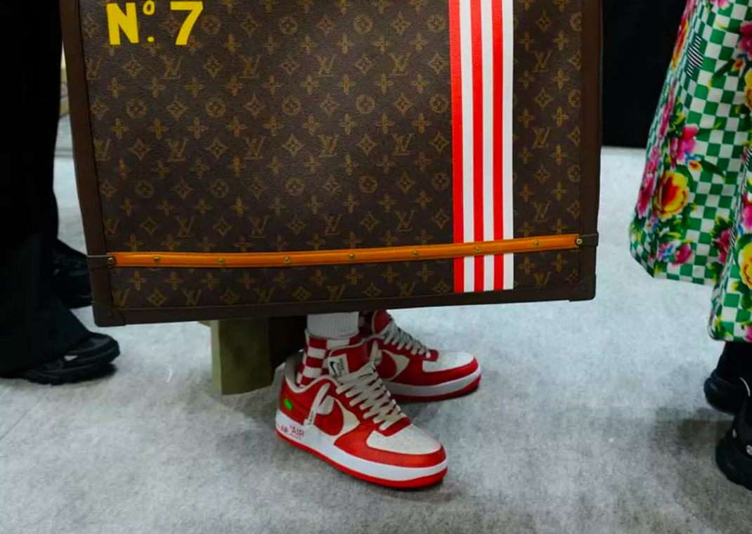 JustFreshKicks on X: Closer Look at the Louis Vuitton x Nike Air