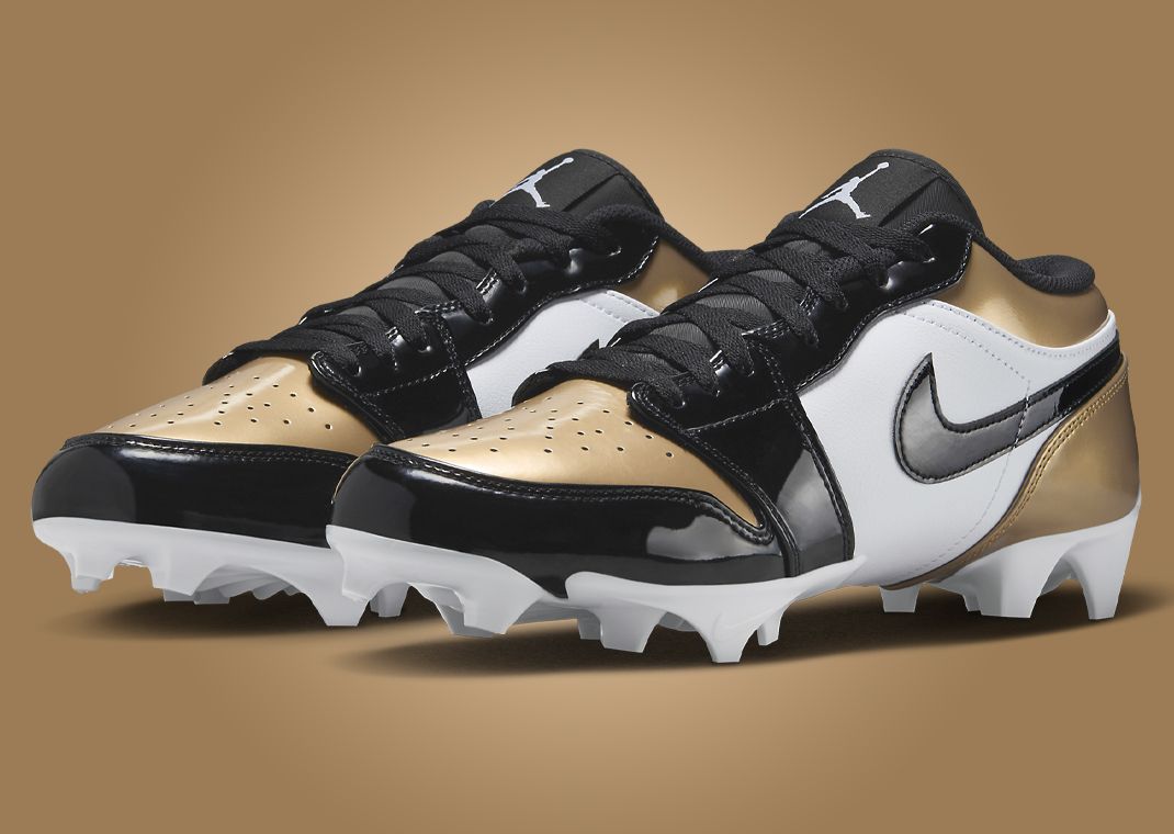 The Air Jordan 1 Low TD Cleat Patent Gold is Available Now