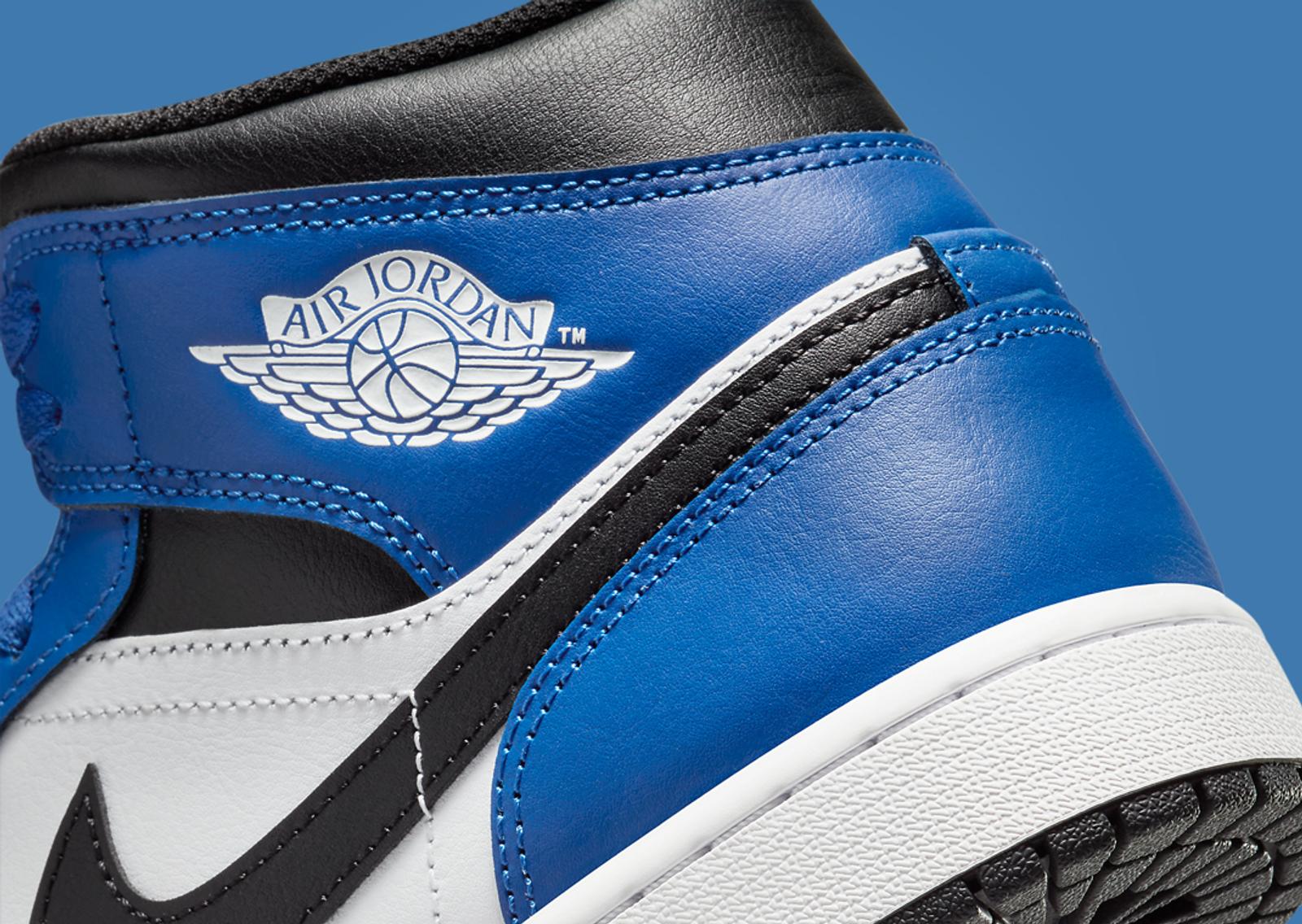 Air Jordan 1 Mid Game Royal Heel