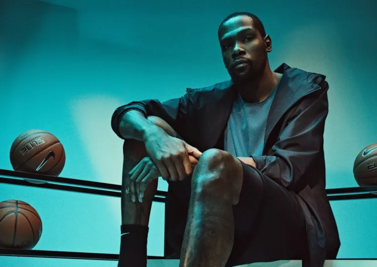 Kevin Durant Posing For A Nike Photoshoot (Image via 