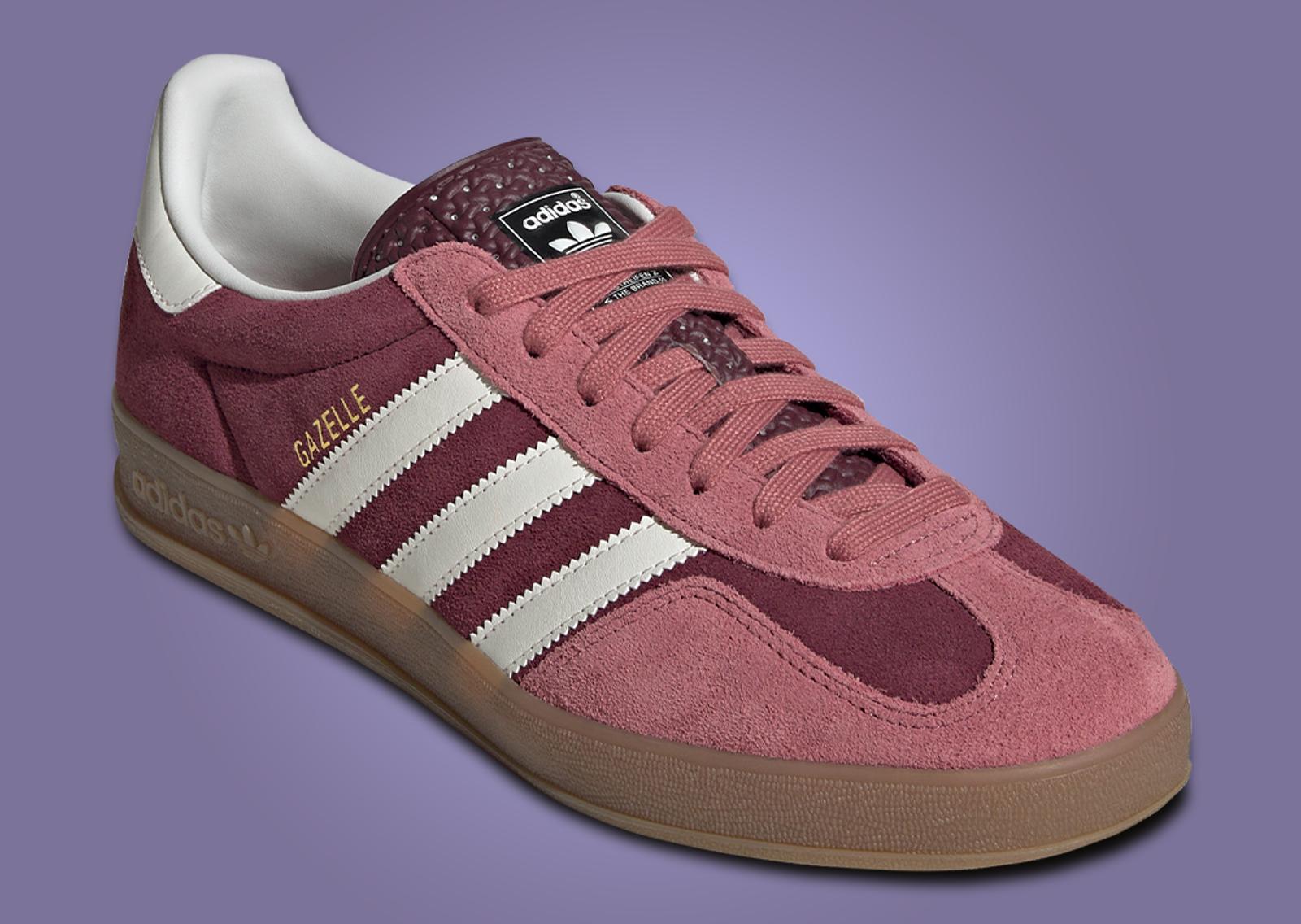 adidas Gazelle Indoor Maroon Angle