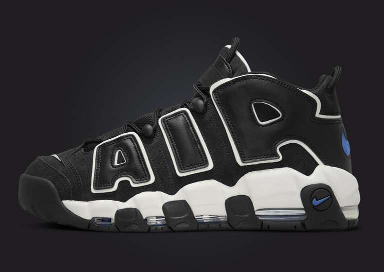Nike Air More Uptempo Black Star Blue Lateral