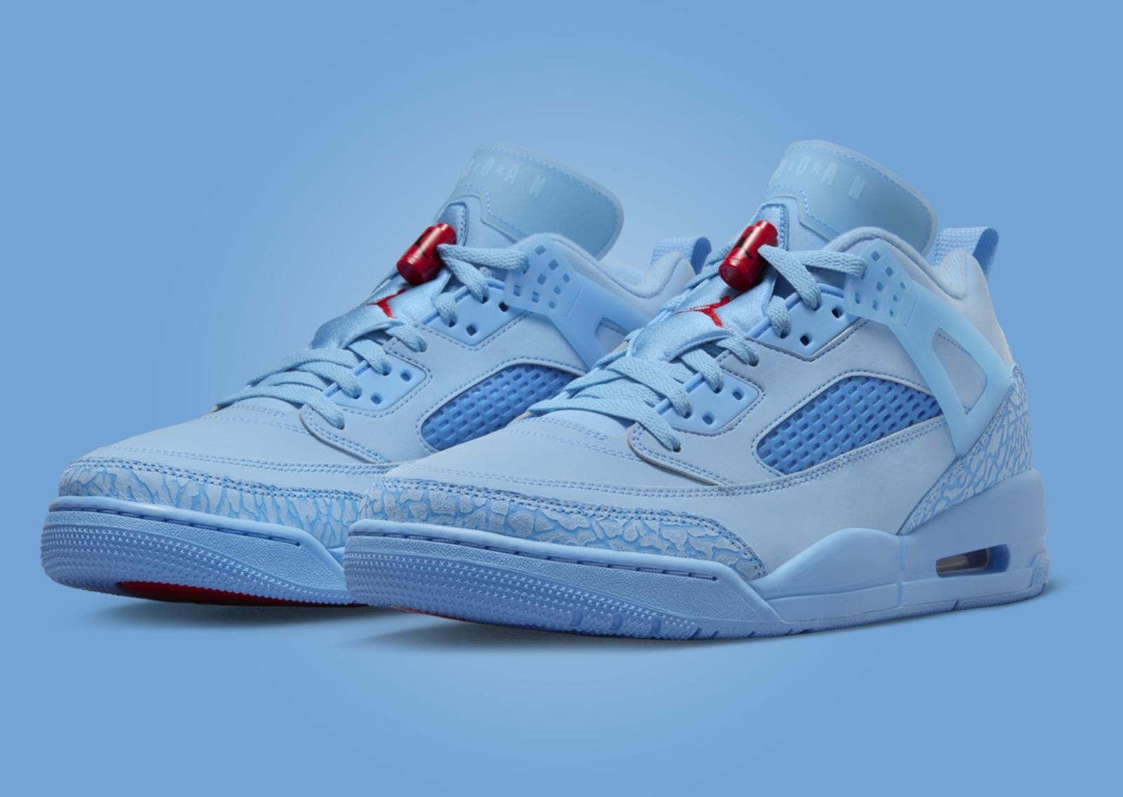 Jordan Spizike Low Football Blue Angle