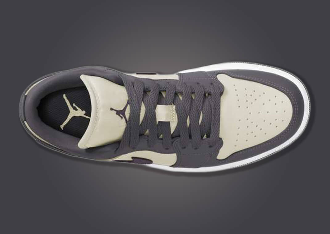 The Women's Exclusive Air Jordan 1 Low Sail Dark Grey