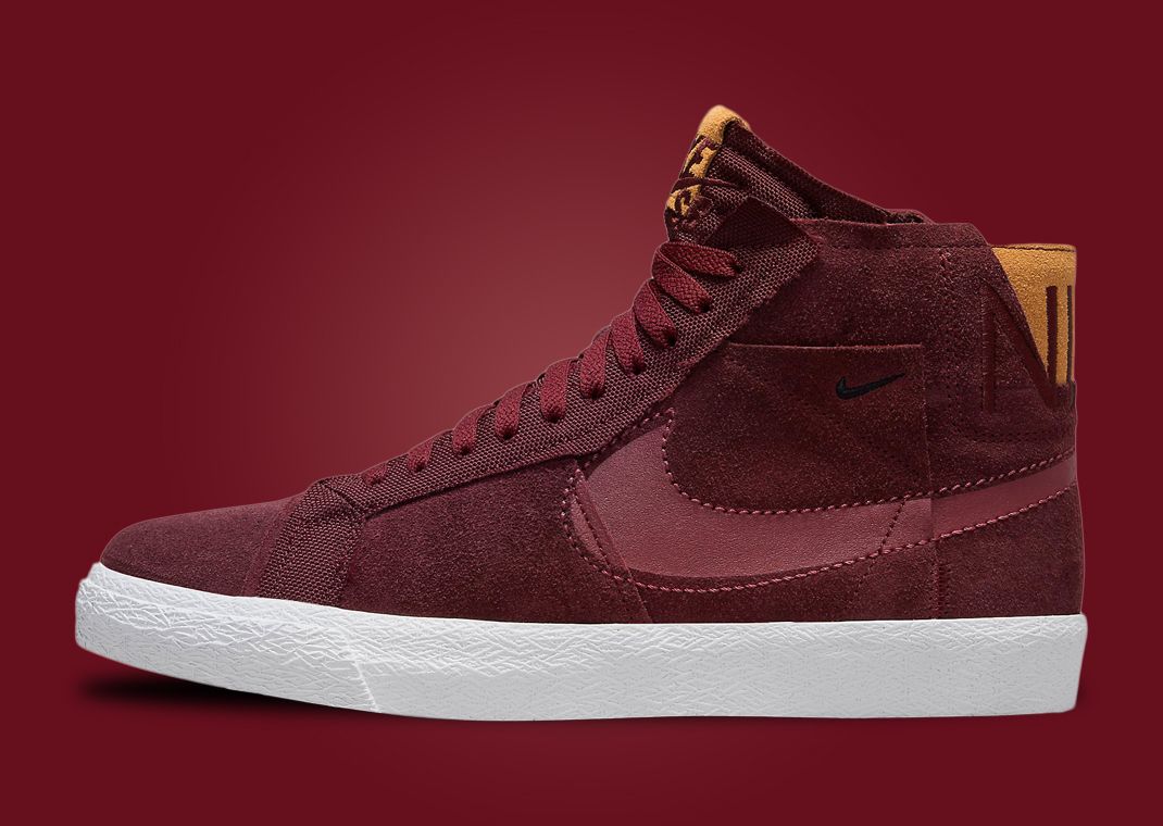 Night Maroon Patchwork Dresses The Nike SB Zoom Blazer Mid