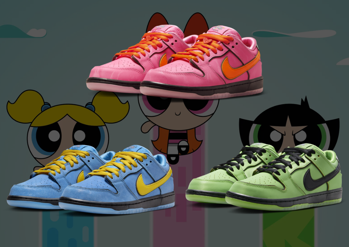 最安値より4000円近くお得The Powerpuff Girls × Nike SB Dunk Low
