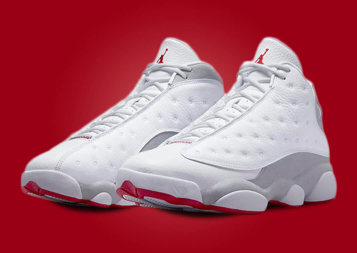 Nike air jordan 13 retro white red Clearance