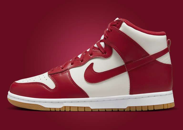 Nike Dunk High Gym Red Gum (W) Lateral