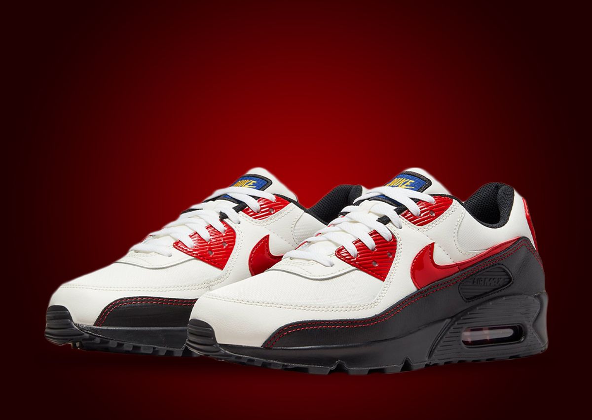 Red leather air max Clearance