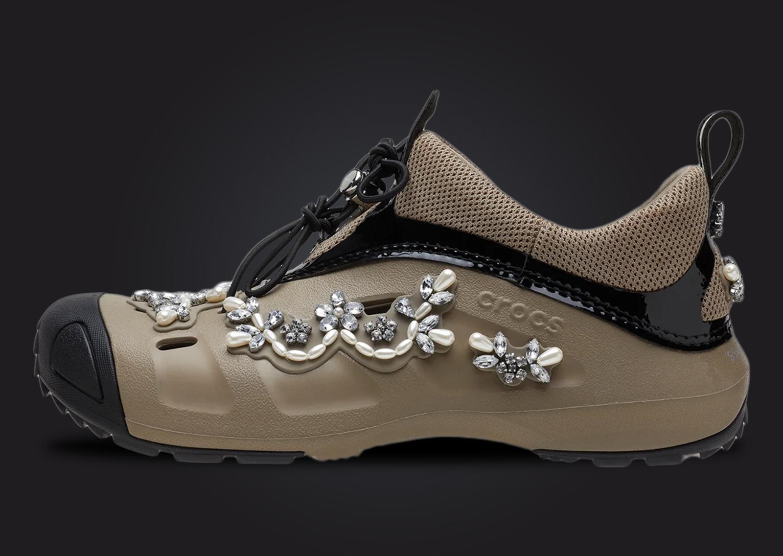 Simone Rocha x Crocs Quick Trail Khaki Medial