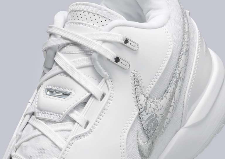 Nike LeBron NXXT Gen AMPD White Metallic Silver Tongue