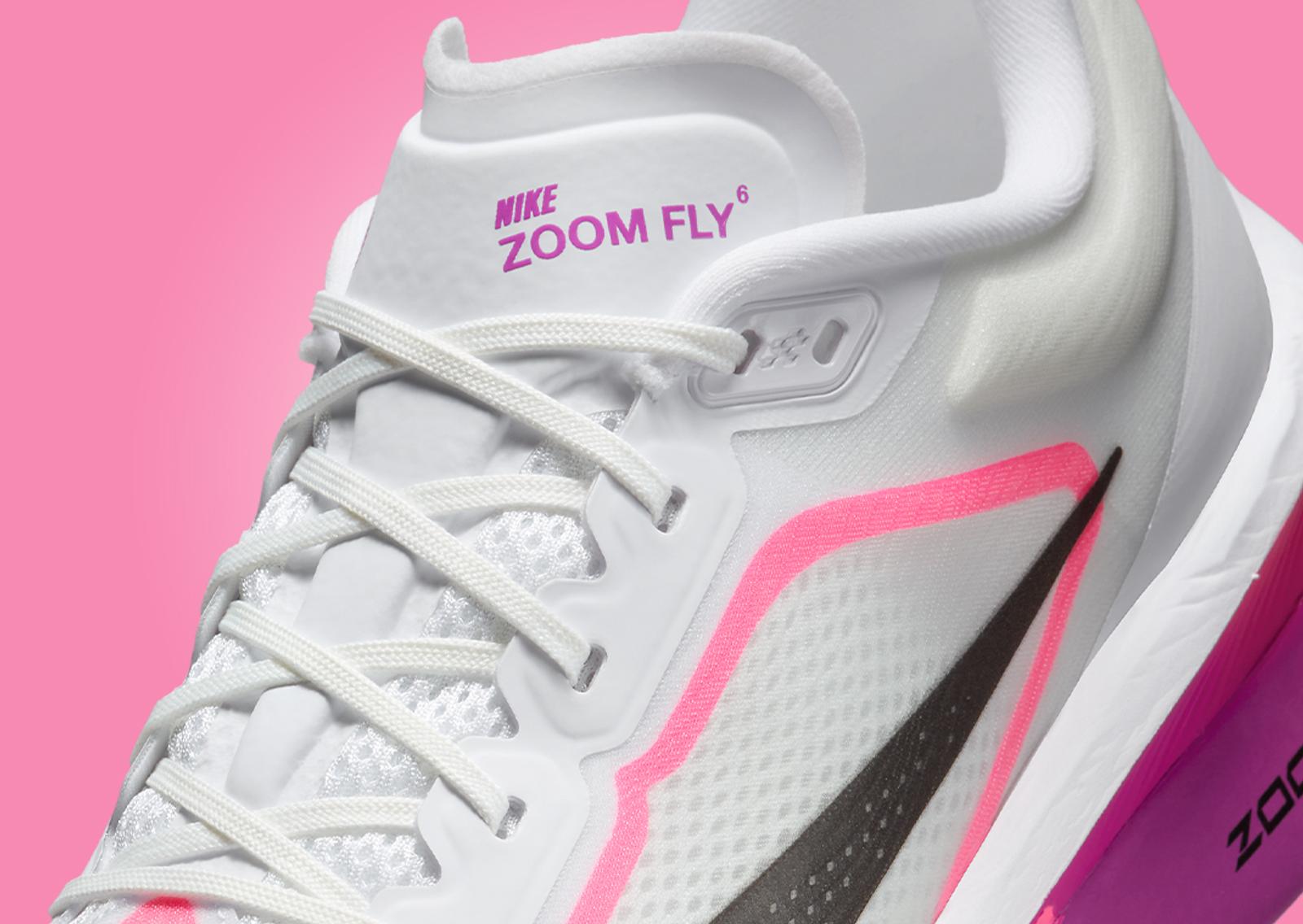 Nike Zoom Fly 6 Vivid Grape Hyper Pink Tongue Detail