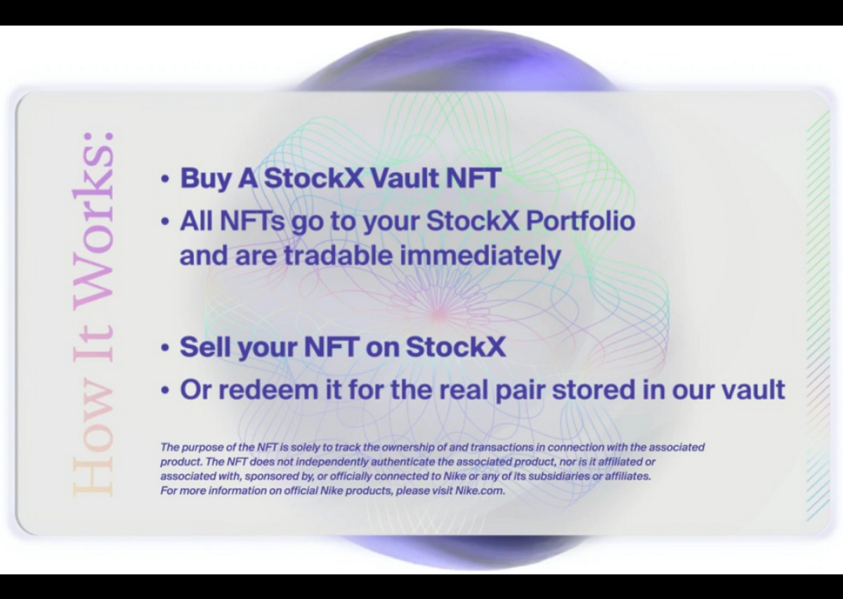 StockX NFT Vault - How it works
