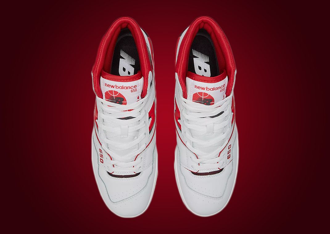 White And Red Grace This New Balance 650