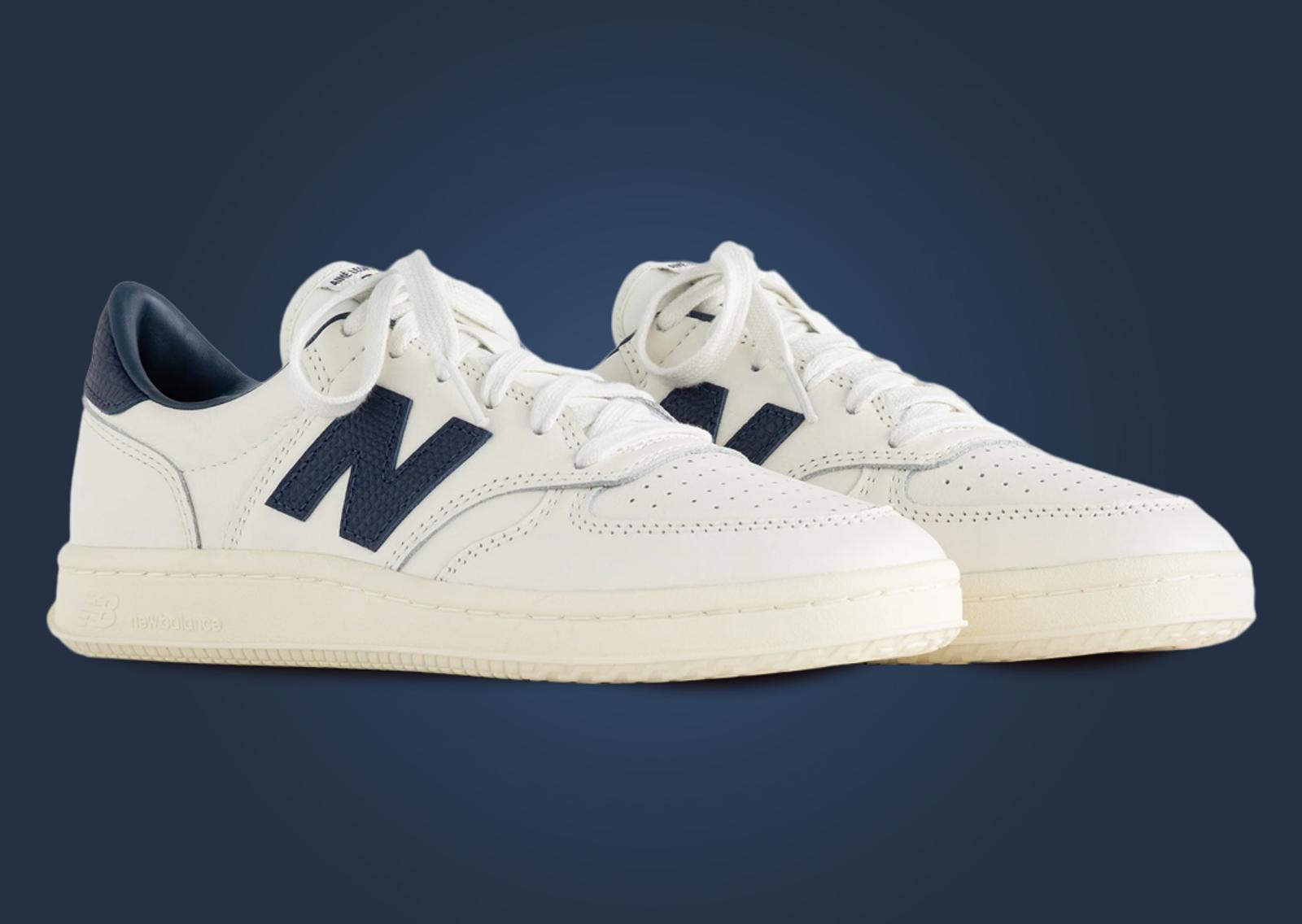 Aime Leon Dore x New Balance T500 White Navy Angle