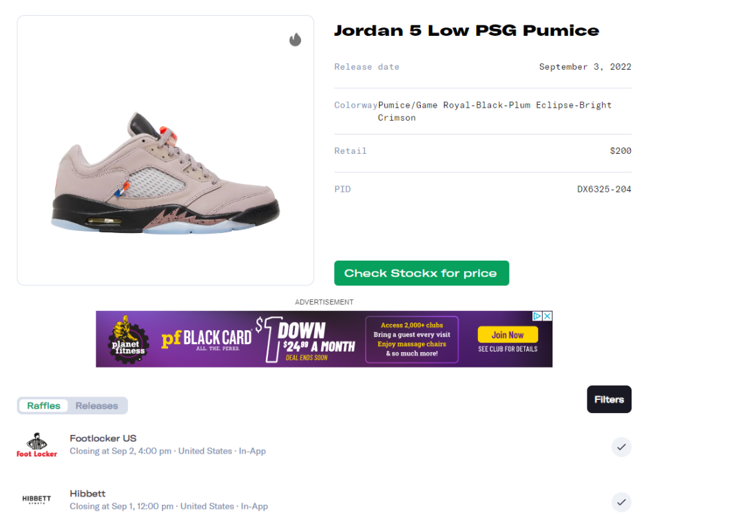 jordan 5 psg stockx