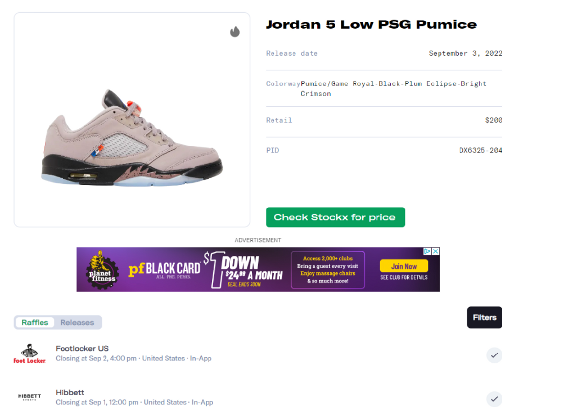 Where To Buy The PSG x Air Jordan 5 Low