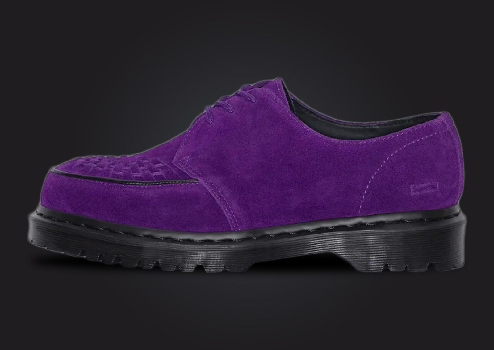 Supreme x Dr. Martens Ramsey Creeper Purple Lateral