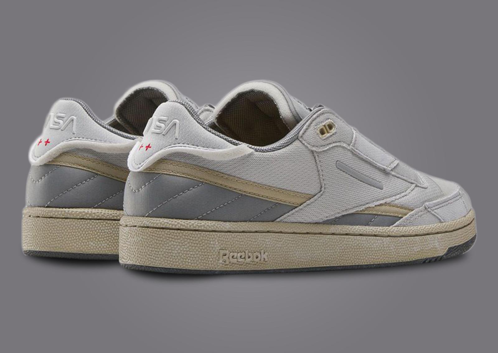 NASA x Reebok Club C Zip Heel Angle