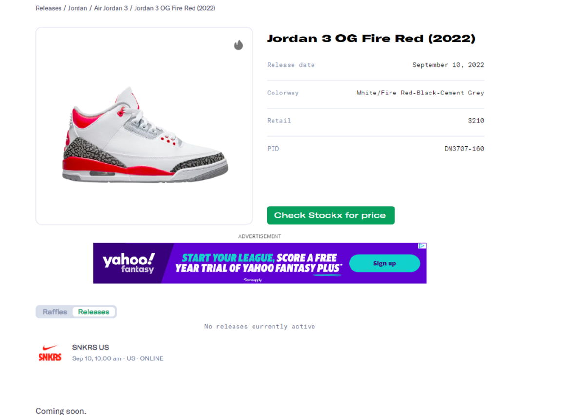 Air Jordan 3 Retro OG Fire Red Release Guide