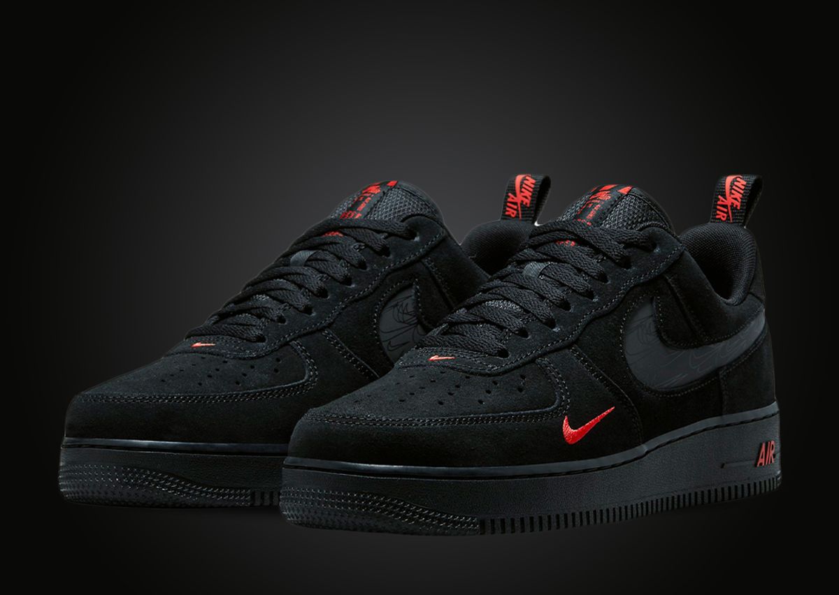 Nike air force 1 lv8 low black suede Clearance