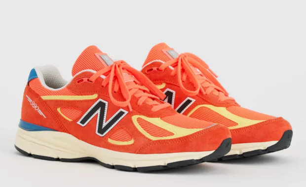 New Balance 990v4 Made In USA Urgent Red