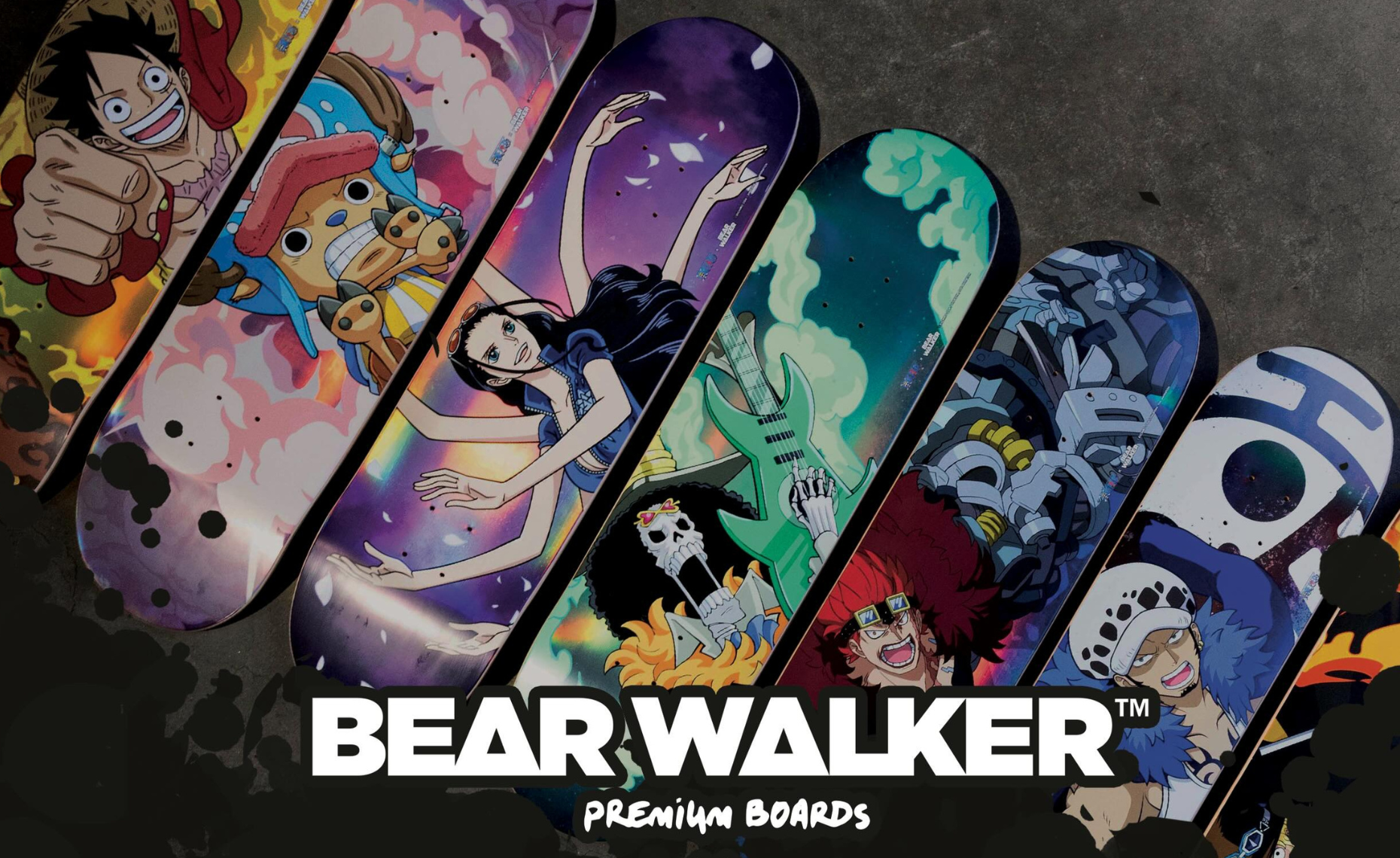 One Piece Bear Waker Skate Decks