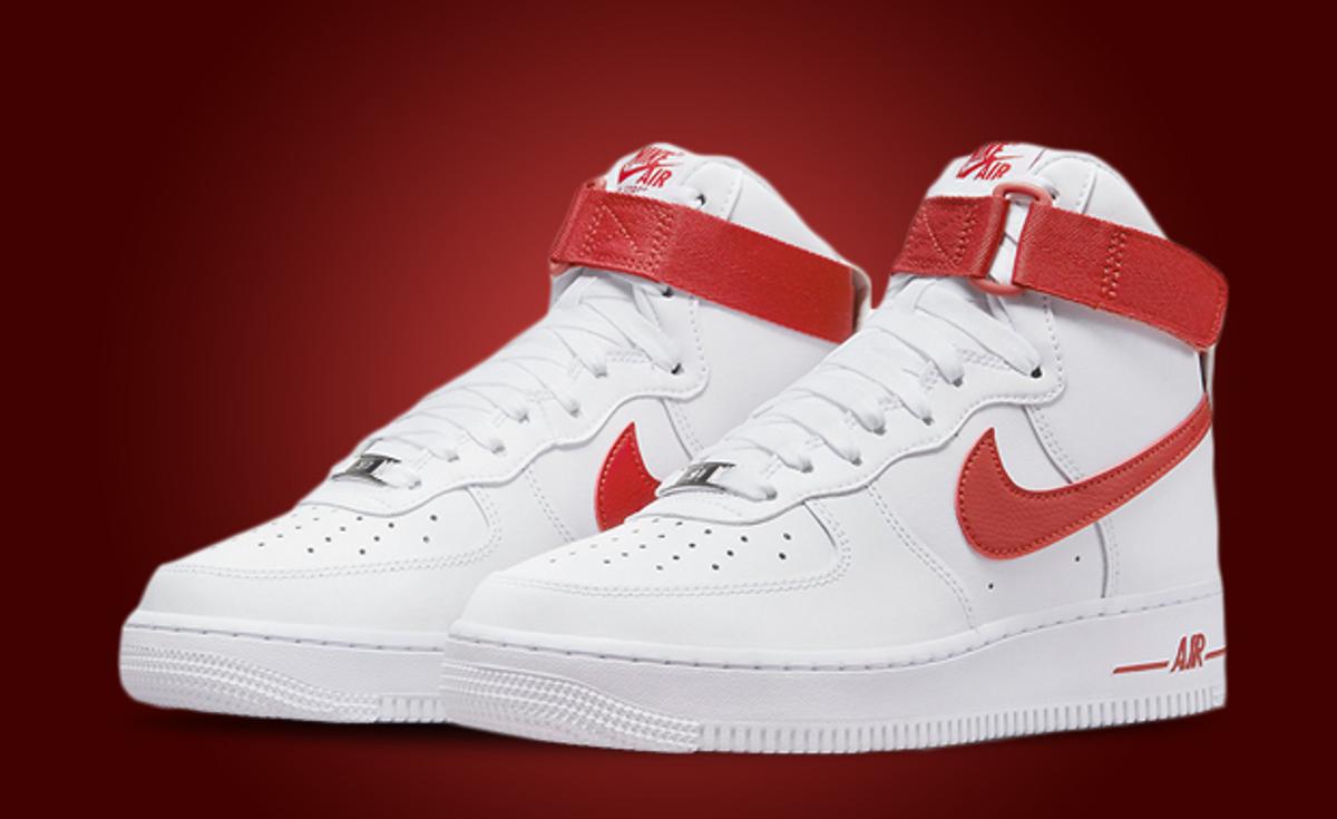Gym Red Accents Fire Up This Nike Air Force 1 High