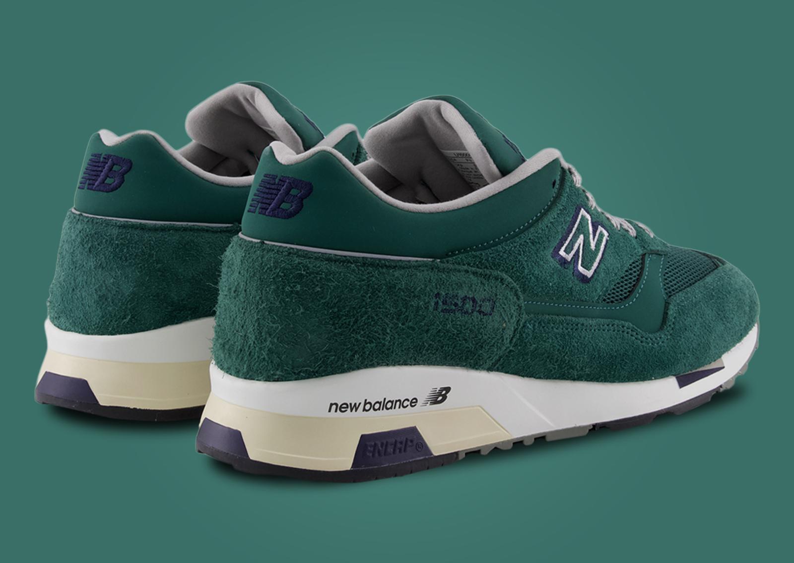 New Balance 1500 Made in UK Rainforest Heel Angle