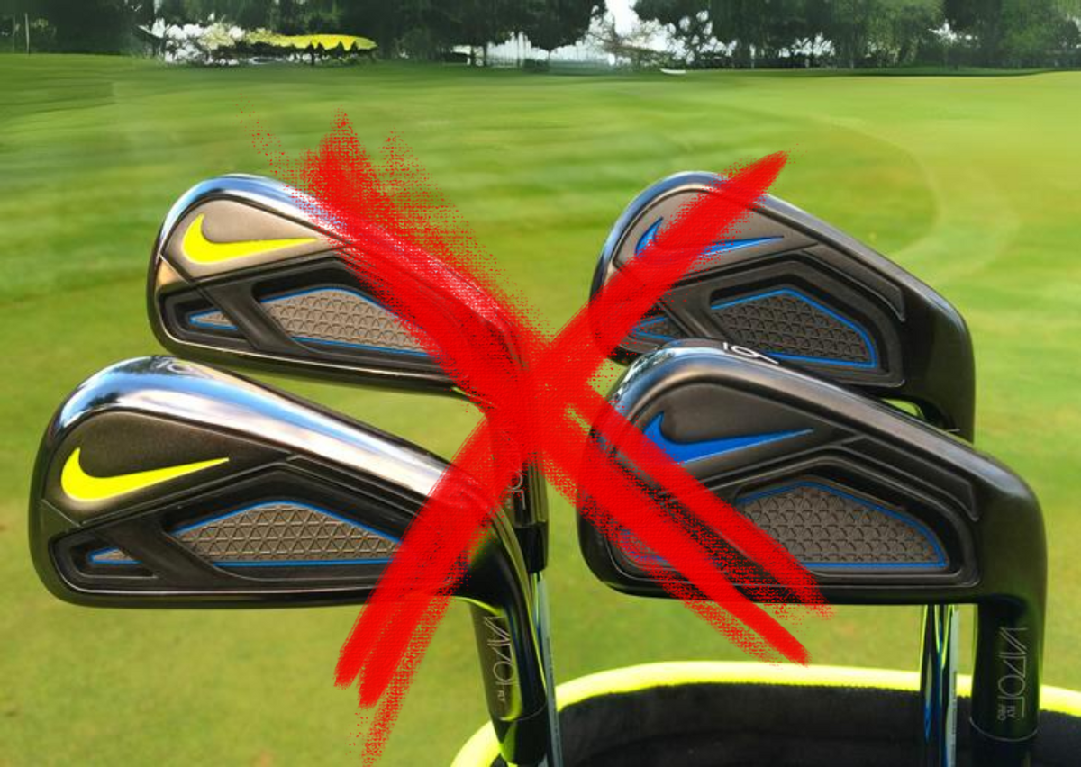 Graphic Showing Nike Golf Clubs