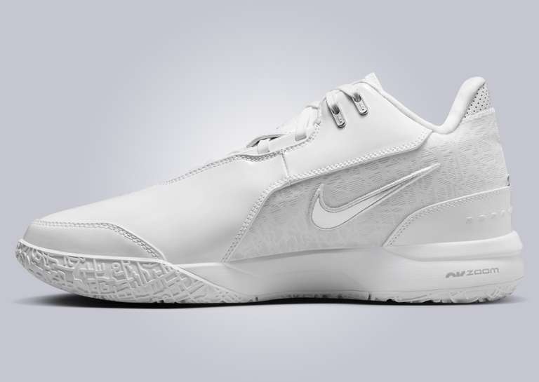 Nike LeBron NXXT Gen AMPD White Metallic Silver Medial Right